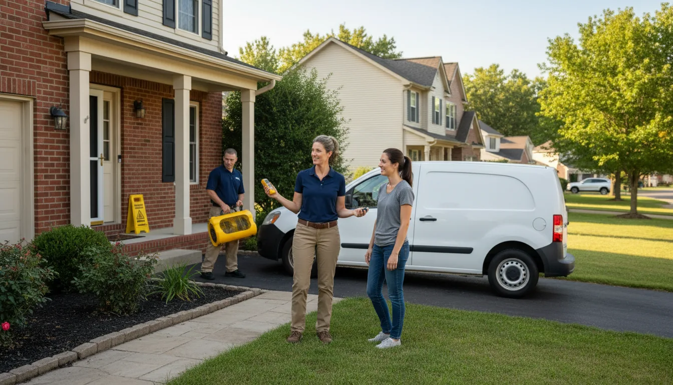 Residential water damage restoration in Bear Lake, PA
